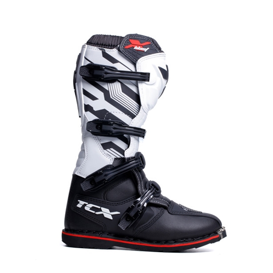 TCX X-BLAST moto boty černá/bílá/červená