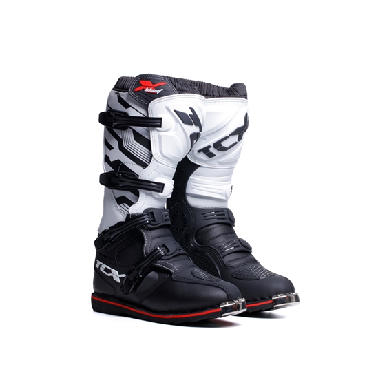 TCX X-BLAST moto boty černá/bílá/červená