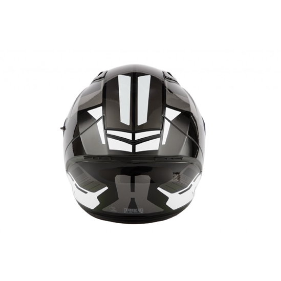 MAXX FF 985 extra velká integrální helma se sluneční clonou, černo stříbrná, 3XL