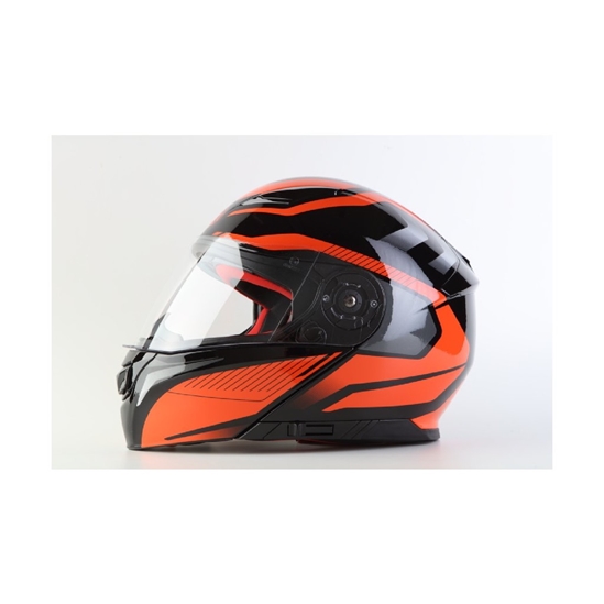 MAXX FF 950 Helma vyklápěcí černá / oranžová