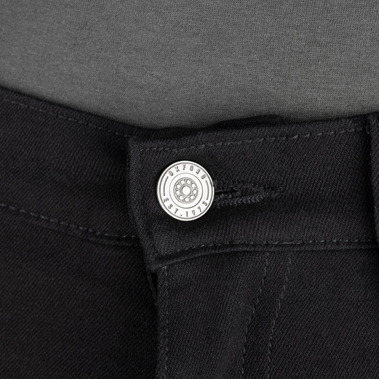 OXFORD ORIGINAL APPROVED SUPER STRETCH JEANS AA SLIM FIT ZKRÁCENÉ kalhoty černá