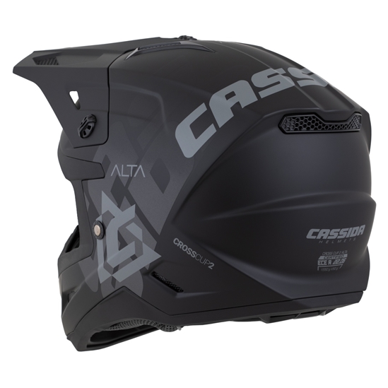 CASSIDA Cross Cup 2 Alta, přilba, černá matná/tmavě šedá