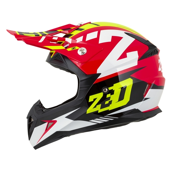 ZED X1.9D TARGA, přilba dětská (červená/žlutá fluo/černá/bílá)