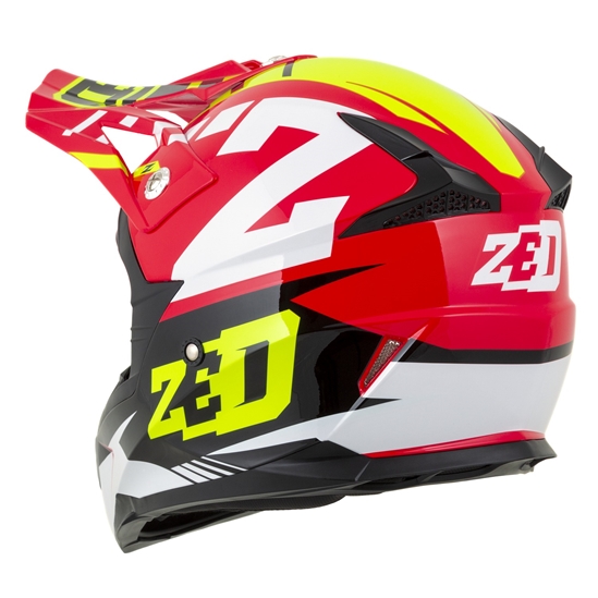 ZED X1.9D TARGA, přilba dětská (červená/žlutá fluo/černá/bílá)