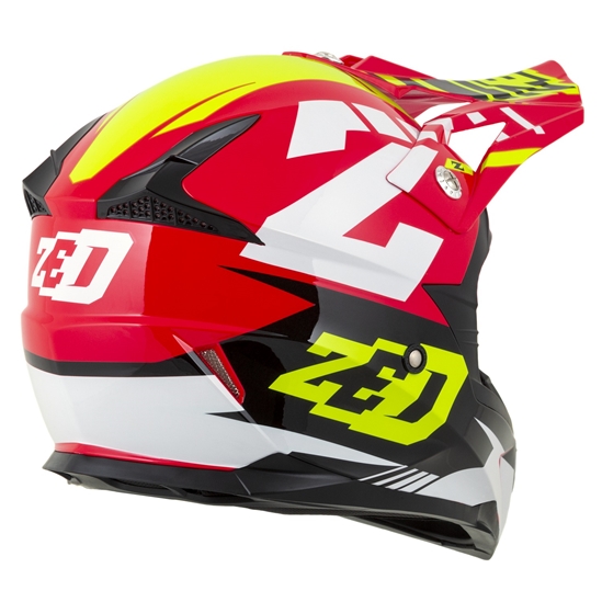 ZED X1.9D TARGA, přilba dětská (červená/žlutá fluo/černá/bílá)