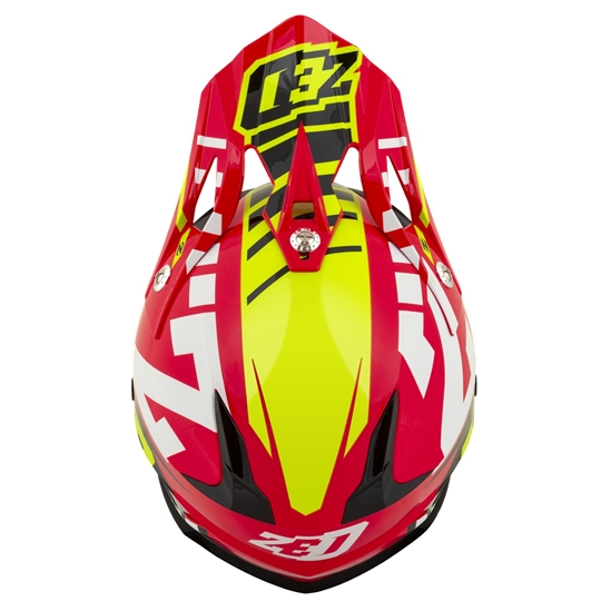ZED X1.9D TARGA, přilba dětská (červená/žlutá fluo/černá/bílá)