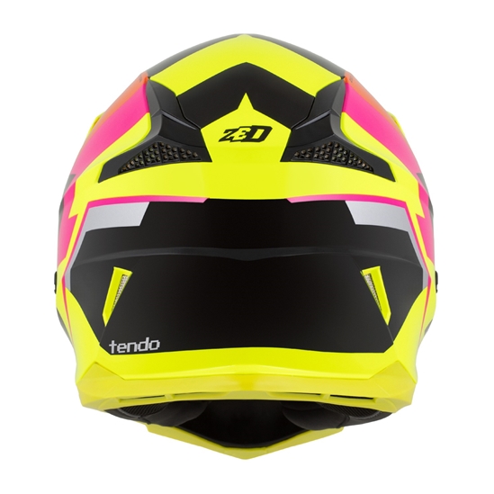 ZED X1.9D TENDO, přilba dětská (žlutá fluo/růžová/oranžová/černá)