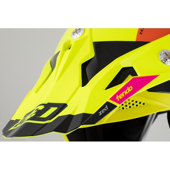 ZED X1.9D TENDO, přilba dětská (žlutá fluo/růžová/oranžová/černá)
