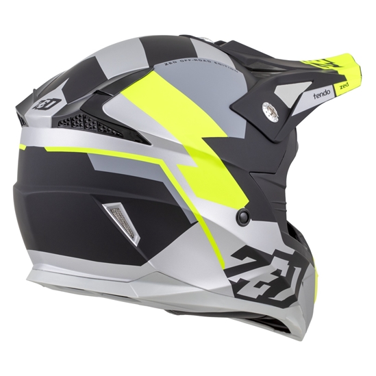 ZED X1.9D TENDO, přilba dětská (černá matná/tmavě šedá/světle šedá/žlutá fluo)