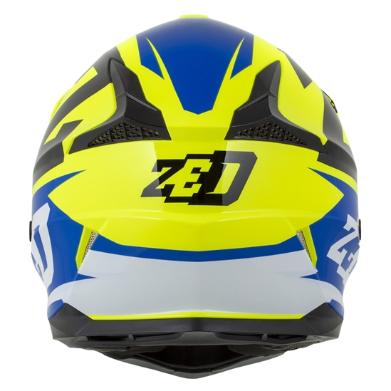 ZED X1.9 TARGA, přilba (žlutá fluo/modrá/černá/bílá)
