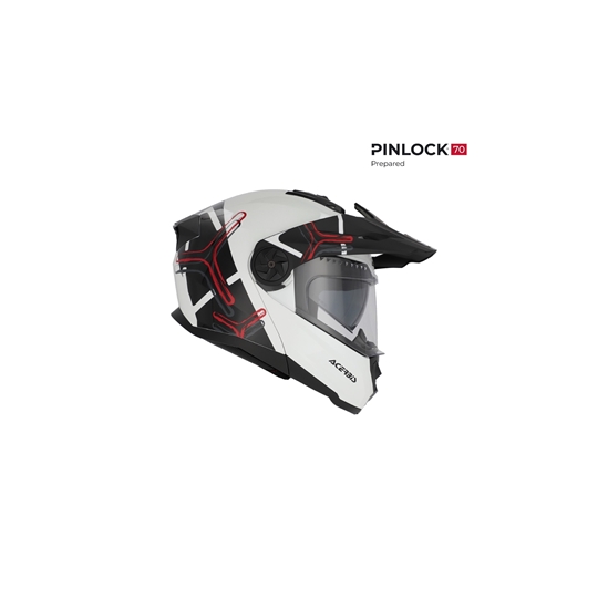Acerbis RIDER GRAPHIC přilba adventure bílá/černá