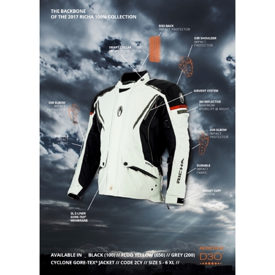 RICHA CYCLONE GORE-TEX Moto bunda