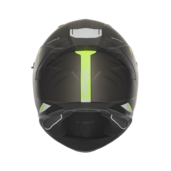 NOX N401 Crower, integrální přilba, černá matná, žlutá fluo