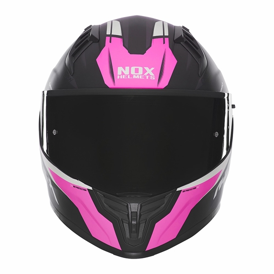 NOX N401 Crower, integrální přilba, černá matná, růžová