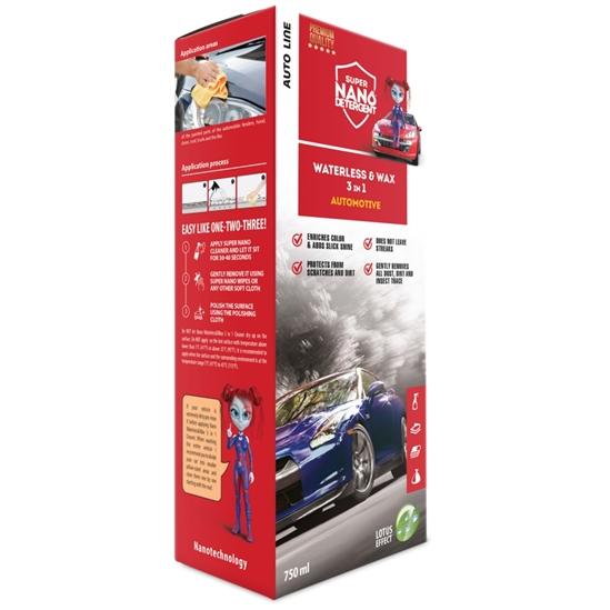 NANOPROTECH GNP Waterless & Wax 3v1 Automotive sada 900 ml