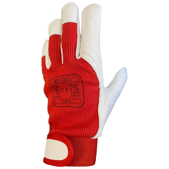 MCT 20011 kombinovné rukavice červené