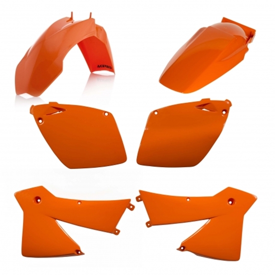 ACERBIS plastový kit KTM EXCF 400/530/450/500 03,SXF 450/525 03, oranžová