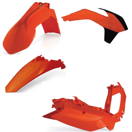 ACERBIS plastový kit KTM SX125/150/SXF 13/15,SX250 13/16, oranžová