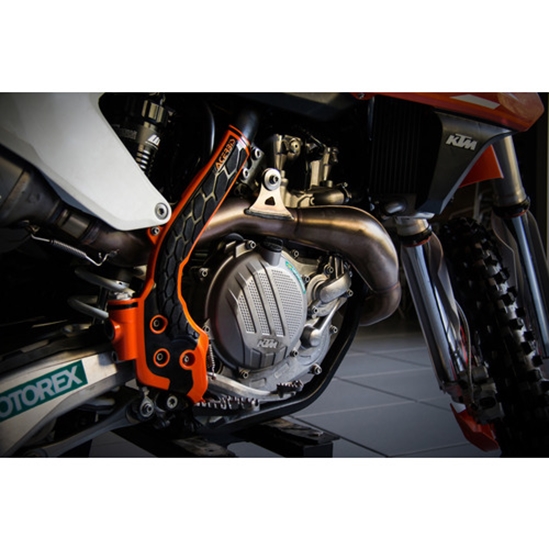 ACERBIS kryt (chránič) rámu KTM SX/SXF kromě SX250/16, TC/FC, černá/oranžová