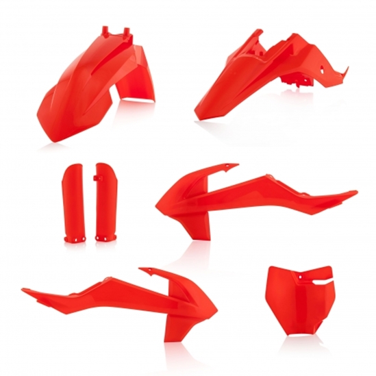 ACERBIS plastový full kit KTM SX65 16/18, fluo červená/oranžová