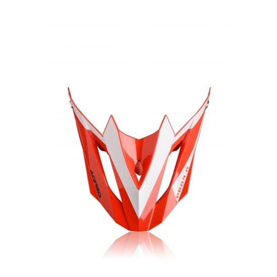 ACERBIS kšilt přilby Profile 4,0 červená/bílá