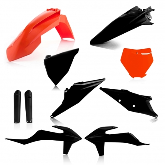 ACERBIS plastový full kit KTM SX/SXF/19 černá/oranžová