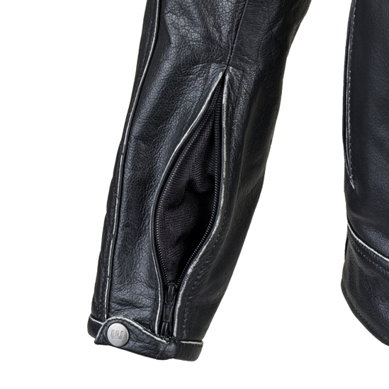 W-TEC Losial Kožená moto bunda černá