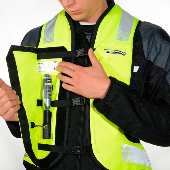 Helite Turtle 2 HiVis airbagová vesta rozšířená