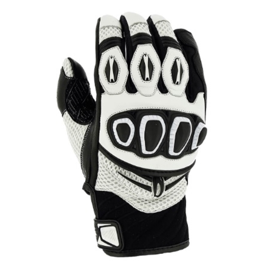 RICHA TURBO GLOVE dámské moto rukavice bílo/černé