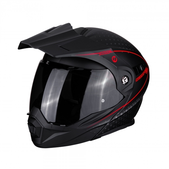 SCORPION Moto Přilba ADX-1 Horizon černo/červená