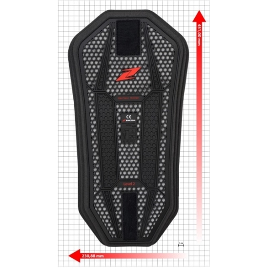 ZANDONA 7202 Esatech Ochrana zad 231x451mm back insert