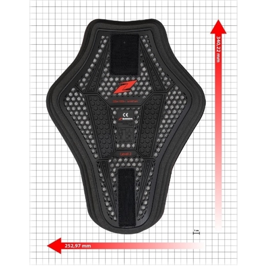 ZANDONA 7203 Esatech Ochrana zad 253x340mm back insert