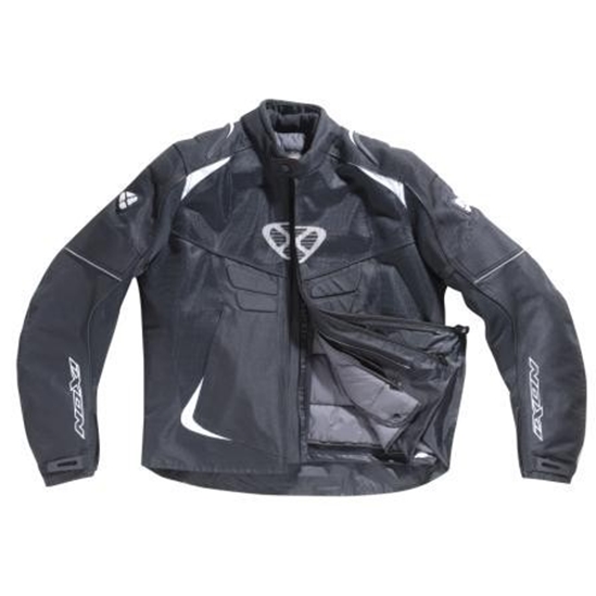 IXON Sismic Sport 1015 pánská textilní bunda černá/bílá