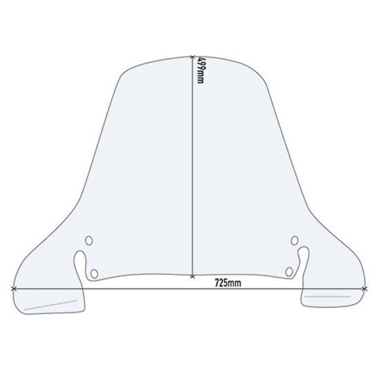 KAPPA KD199ST čiré plexi HONDA Foresight 250 / Panteon 125-150 (97-08)