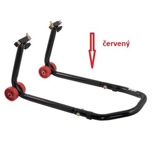 A-PRO CM-7557-RD červený přední moto stojan