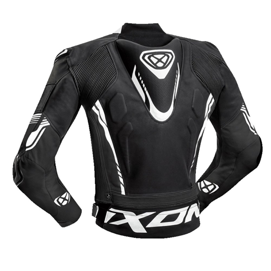 IXON Vortex 2 1015 Pánská kožená bunda černá/bílá