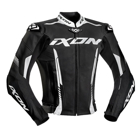 IXON Vortex 2 1015 Pánská kožená bunda černá/bílá