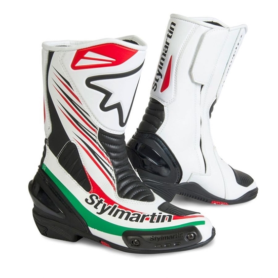 STYLMARTIN Dream RS dětské moto boty bílá/zelená/červená