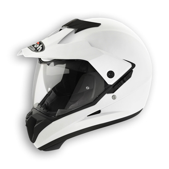 AIROH S5 Color S514 enduro helma bílá