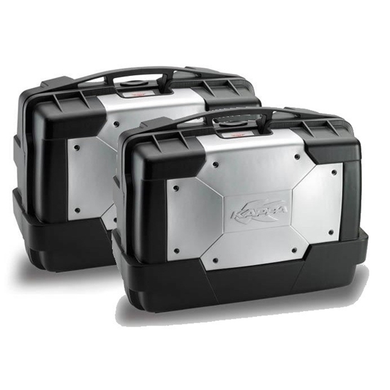 KAPPA KGR33PACK2 GARDA - sada bočních moto kufrů černá/stříbrná