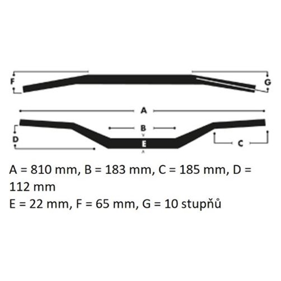 ZAP TECHNIX řidítka 22 mm zlatá