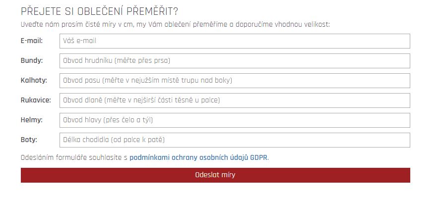 Přeměřovací tabulka